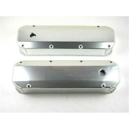 Absurdo Ford 429 460 Fabricated Aluminum Valve Cover - Long Bolts with Hole, Clear Anodized AB2205635